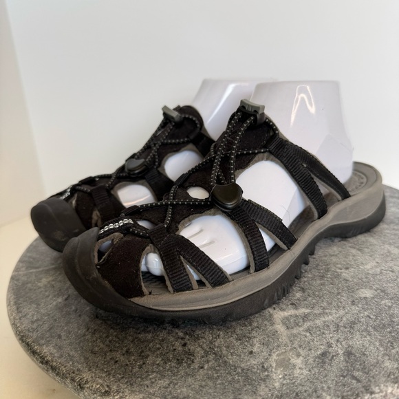 Keen Shoes - Keen Whisper Black Slides Sandals 38.5 8